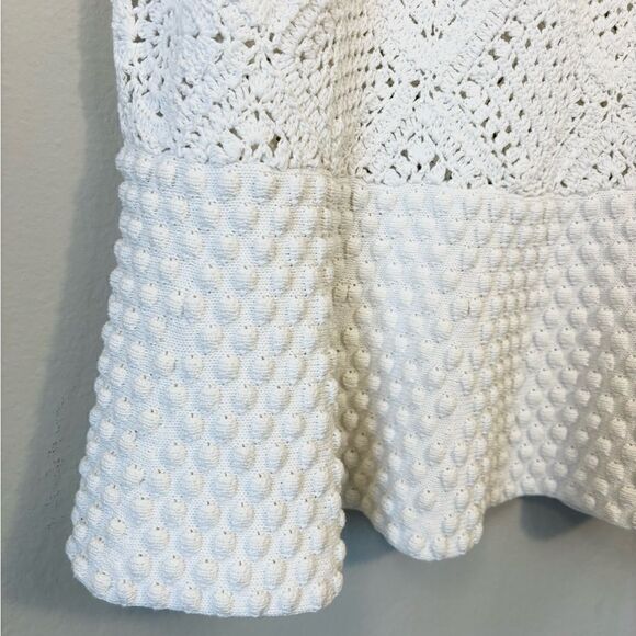 NWT Fabrique Limited Edition Knit Midi White Skirt by Kathleen Hanhee Size 0 - Picture 6 of 8